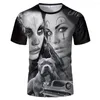 Heren t shirts zomer heren t-shirt casual korte mouw tee hiphop shirt kleding mode streetwear schoonheid pestkop pitbull schedel voor mannen