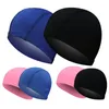 Gorros de natación Tamaño libre Gorros de natación para hombres Mujeres Nylon elástico Protección auditiva Cabello largo Piscina Sombrero Gorros de baño ultrafinos 230411