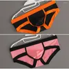 Underpants Factory Direct Supply Men's Panties Triangle Comfort Breathable Polyester Arm Summer Student Youth Sports Trend Sexy Men