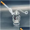 Pipes à fumer en verre brûleur à mazout eau Bong Pyrex épais tuyau transparent petit barboteur Mini Dab plates-formes pour narguilés livraison directe maison jardin H Dh5Fn