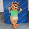 Super Cute Custom Tiger Mascot Costumes Halloween Cartoon Character Outfit Suit Xmas Outdoor Party Outfit Unisex Promotional Advertising Clothings