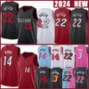 Jimmy Butler Tyler Herro Basketball Jersey Bam Ado Dwyane Wade Kyle Caleb Lowry Martin 2023 2024 City Pink Blue Black Jerseys Red White Shirt 22 14 3 13