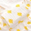 Blankets Six-layer Cotton Gauze Born Blanket Soft Absorbent Bath Towel Cartoon Print Four Seasons Universal Baby