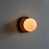 Lâmpada de parede Nordic LED vidro minimalista G9 Base Orb Sconce para quarto estudo corredor escada corredor luminárias de entrada