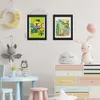 Cadres photo Enfants Art Magnétique Ouverture Avant Modifiable Enfants Illustrations Affiche 3D Dessin Peintures Affichage De Travail Scolaire 230411