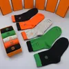 Mode Luxe Designer Chaussettes Broderie Hommes Femmes Marque Luxe Sports Run Coton Lettre Imprimé Chaussette