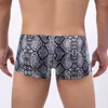 Caleçon 4 pièces/lots hommes léopard sous-vêtements Boxer Shorts imprimé taille basse sans couture Slip Homme Boxershorts Cueca culotte 2XL