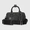 Designer Duffel Bags Mini Tryckt präglad läderkvalitet 725292 Black Classic Brand Men and Women Outdoor One-Shulder Hand Travel Bag Extra stor kapacitet