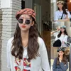 베레모 여성 면화 베레트 프랑스 비니 모자 빈티지 페인터 여학생을위한 여인 쉬운 옷 패션 겨울 따뜻한 모자