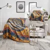 Cubiertas de silla Cubierta de sofá geométrica nórdica Toalla boho para cama Sofá Sala de estar Decoración para el hogar Sillón Slip Borla Manta