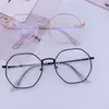 Sonnenbrillen Vintage Anti Blaulicht Brillengestell Runde Linse Myopie Optischer Spiegel Einfache Metall Damen Herren Transparente BrillenfassungenSonnenbrille