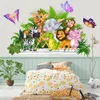 Decoração de parede Cute desenho animado Floresta animais adesivos para crianças quartos meninos decoração de bebê jungle elefante girafa leão papel 230411