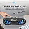 Freeshipping Owl Design Bluetooth Högtalare LED Flash Wireless Houd Speaker FM Radio Alarm Clock TF Card Support Select Songs by Number FVTAN
