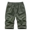 Pantalons pour hommes 2023 hommes été coton armée tactique Cargo Shorts mode kaki multi-poches décontracté court ample militaire pantalon