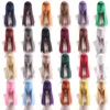 Anime Multi -Kolor Piagonal Bangs Cos Perukę wszechstronną peruka cosplay długie proste włosy mężczyźni i starożytne ubrania damskie
