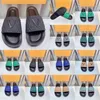 40-45 Hommes Taille MULE WATERFRONT Pantoufles Monogrammes En Relief Diapositives LOGO Sandales Designer Chaussures De Luxe Mode D'été Large Plat Épais Bas Tongs Sliders