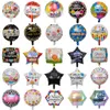 50pcs 18 pouces nouvelle feuille d'hélium espagnole Feliz cumplea os ballons globo joyeux anniversaire décor or Rose rond vente en vrac 1027305F