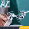 Bathroom Shower Heads Universal 1080° Rotation Faucet Aerator Splash Filter Kitchen Tap Extend Water Nozzle Adaptor s Bubbler 230411