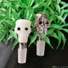 Smoking Pipe Mini Hookah glass bongs Colorful Metal Shaped Skull alveolar head