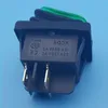 100Pcs Waterproof IP67 DPST On-Off 4Pin Green Lamp Rocker Switch 16(10)A 250VAC Lkksd