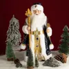 Juldekorationer Julen Santa Claus Electric Dolls Toy Decoration With Music Dance Birthday Present for Kids Year Navidad Home Ornament 231110