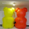 Fantastisk konstnärlig uppblåsbar björntecknad djurmodell söt liten björnballong för annons