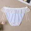 Unterhose Sissy Male Homosexuell Unterwäsche Crossdress Briefs Höschen Männer Baumwolle Spitze Rüschen Unterhose Sexy Blumendruck Crossdressing Unterwäsche W0412