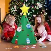 FAI DA TE Bambino Feltro Albero Di Natale con Ornamenti Appesi Per Bambini Regali di Natale Capodanno Buon Natale Decorazione Del Partito 2020 selli307W