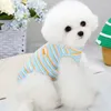 Köpek giyim şeritleri kolsuz tişört yaz evcil hayvan kıyafetleri yelek hoodies pullover köpek kedi gömlek küçük köpekler için dachshund evcil hayvan yelekleri xl