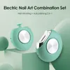 Nail Clippers 2PCS Electric Nail Clipper Nail Polisher Set Automatic Manicure Grinder Adult Baby Trimmer Nail Sharpener Trimming Nail Art Tool 230411