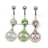 Navel Bell -knappringar D0175 Hjärtblandningsfärger Belly Ring Drop Leverans smycken Body Dhgarden Otgu0