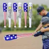 Novelty Items 8085cm American Flag Inflatable Balloon Stick PVC Inflatable Baseball Bat Kids Birthday Gifts Toys Independence Day Decoration Z0411