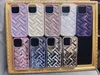 Luxurys designer Phone case in iphone in cell for iPhone7/8 11 11Pro 12 13 14 Simple pure electroplated bright surface braided pattern mobile phone case