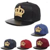 Boll mössor mode sommarmärke krone europa baseball cap hatt för män kvinnor casual ben hip hop snapback sol hattar wholease