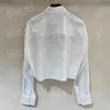 Cropped Women t Shirt Shinny Rhinestone Design Blouse Long Sleeve Summer Spring Tops Girl Ladies White Tops