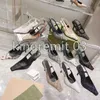 Tasarımcı Sandalet Slingback Topuklu Pompa Aria Sandal Düz Terlik Siyah Kauçuk Deri Ayakkabı Kristalleri Köpüklü Baskı Ayakkabıları Yaz Ayak Bileği Kayışı Terlik 35-41