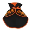 Costumes de chat Costume chaton chien vêtements motif chauve-souris cape forme Halloween citrouille pour chien