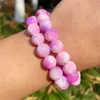 Pärlor Annat naturligt stenljus Purple Lavender Persian Jade Round Loose för DIY -smycken som gör handgjorda armbandhalsband 15''other