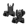 Tactical Front and Rear Sights Flip-up Foldable Sight for Rifle Hunting Airsoft Aluminum Cnc Machined Fit Picatinny Weaver