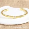 Bracelet classique DY bijoux haut de marque accessoires de mode bracelets câble 5MM croix en forme de 8 pleine imitation diamant ouverture X DY bijoux accessoires bijoux