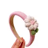 Hair Accessories Hairband Ornament Headwear Kids Winter Headdress Flowers Headband Woolen Hoop Children