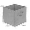 Boxes Storage Folding Nonwoven Child toy storage Box Cube Bin For Toys Sundries Organizer children's toys With Handle 230411