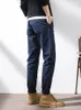 Men's Pants Spring/Summer Men's Long Casual Pants Pure Cotton Black Blue Slim Fit Basic Chino Men's Plus Size Straight Pants 230412