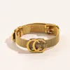 Designer armband armband charm armband lyxarmband kvinnor märke brev smycken pläterat rostfritt stål 18k guld armband manschett modeparty tillbehör