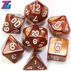 7pc/set Dice Set Leisure Sports Games Hoge kwaliteit multisided 22 met Marble Effect D4 - D20 Dungeon en Dragons DD