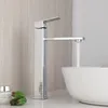 Banyo Lavabo muslukları derin alan gri havza musluğu siyah krom fırça nikel yıkama miktarı musluk akışı sprey güverte monte edilmiş soğuk