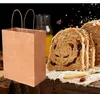 Shopping Bags 1pc Portable Environmental Protection Kraft Paper Bag Fold Recycle Gift To-go Takeaway Packaging