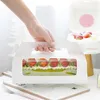 Present Wrap Stobag 10st Hantera kakförpackningslådor Handduk Roll Swiss Birthday Party Farvor Handmake med transparent Window325R