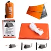 Tents and Shelters 2 Person Emergency Shelter Survival Bivy Tube Tent Kit Thermal Blanket SOS Sleeping Bag Waterproof Survival Equipment 230411 230411