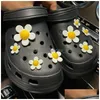 Ayakkabı Parçaları Aksesuarlar Çiçekler Takım Oyuncak Toka Tedap Pvc Sevimli Diy Slipper Noel Kids Partisi Fit Croc Hediyeleri Bileklikler Dam Deli DH8DG